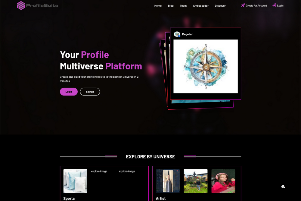 Your Profile Multiverse Platform